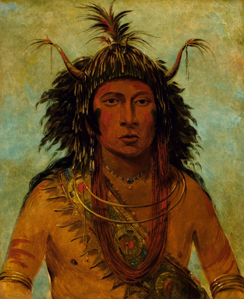 Say-say-gon, Hail Storm, Válečný náčelník od George Catlin