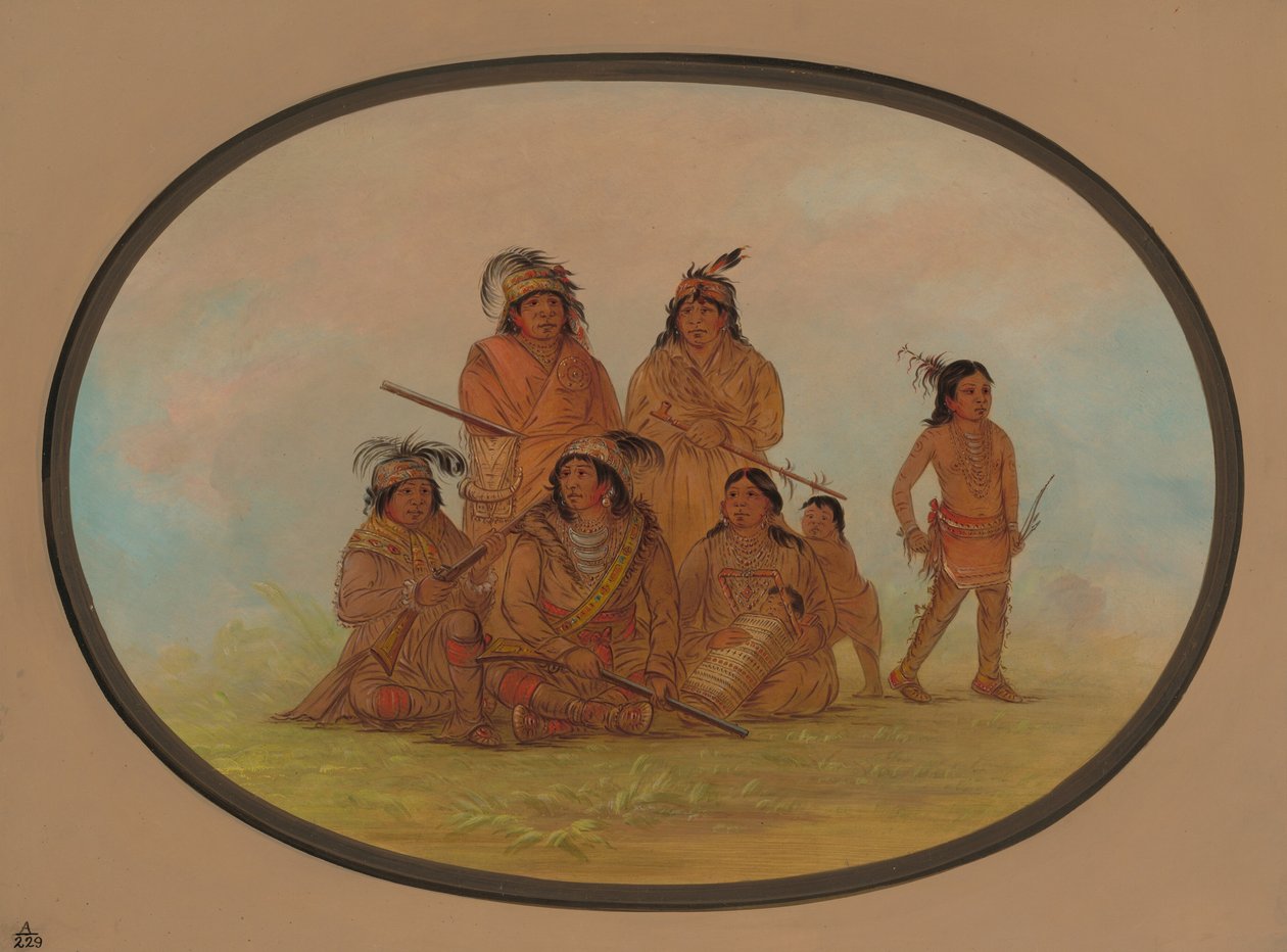 Seminole Indians, Prisoners at Fort Moultrie, 18611869. od George Catlin