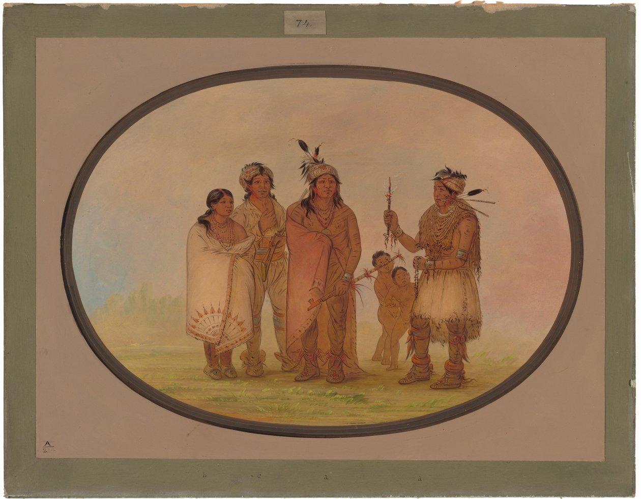 Indiáni Shawano od George Catlin