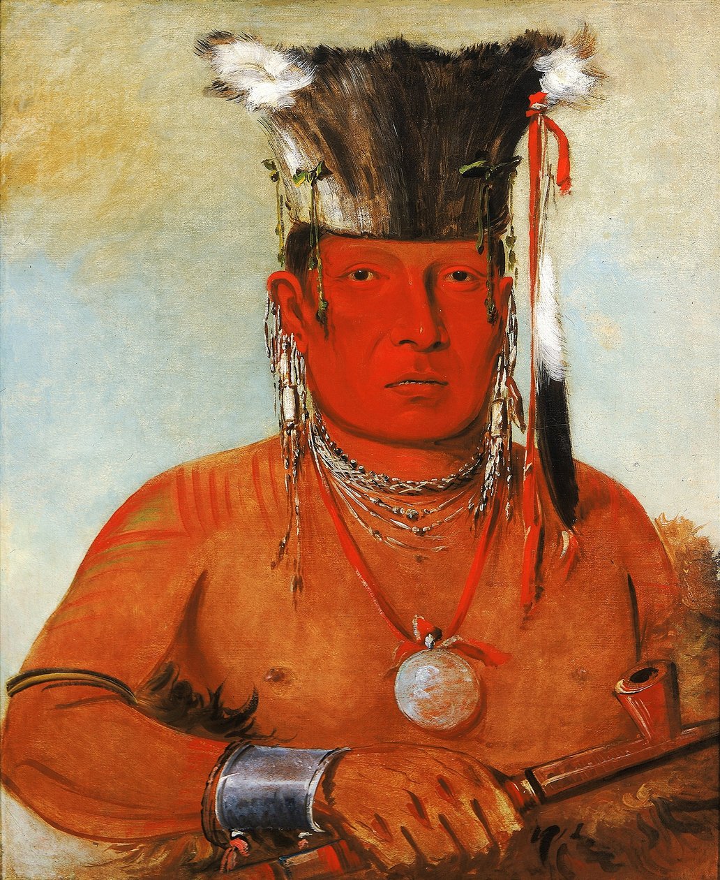 Sháw-da-mon-nee, Tam jde, statečný od George Catlin