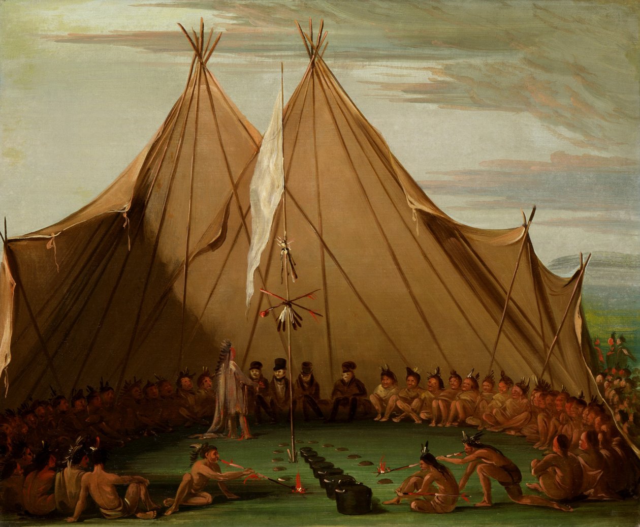 Sioux Dog Feast od George Catlin