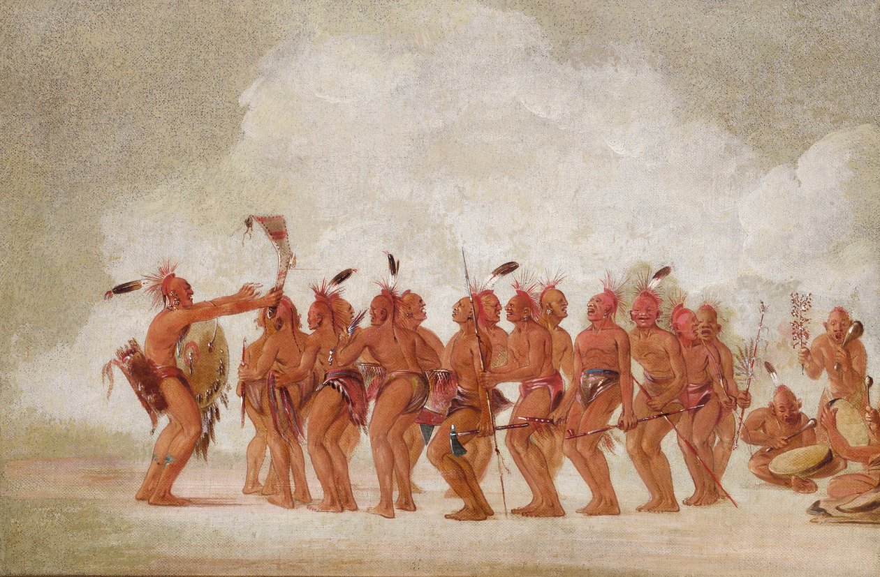 Tanec otroků, Sac and Fox od George Catlin