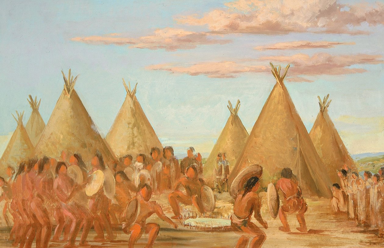 Kouření štítu od George Catlin