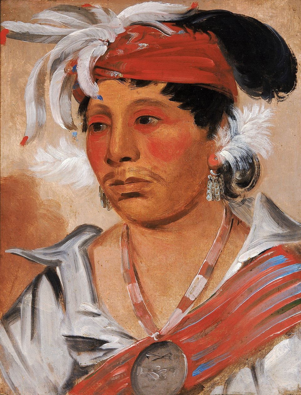 String, proslulý bojovník od George Catlin