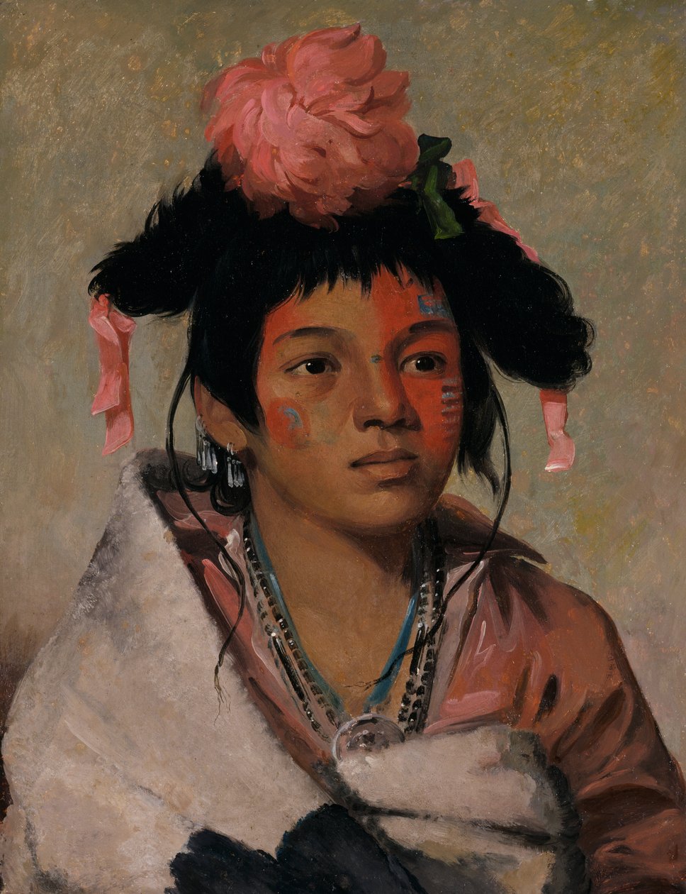 Tcha-cauk-o-ko-maugh, velký náčelník, chlapec, od George Catlin