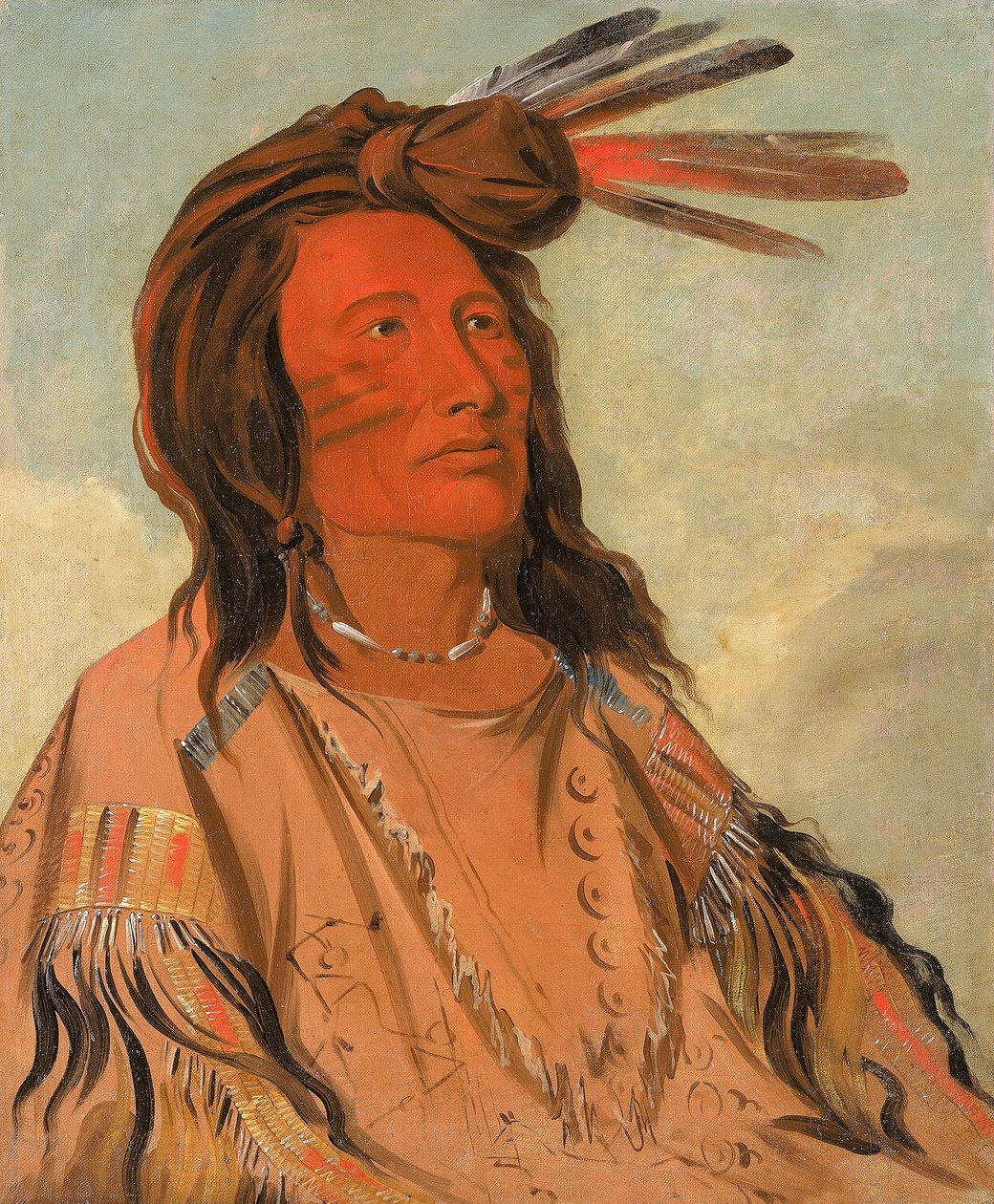 Tchán-dee, Tabák, náčelník kmene Oglala od George Catlin