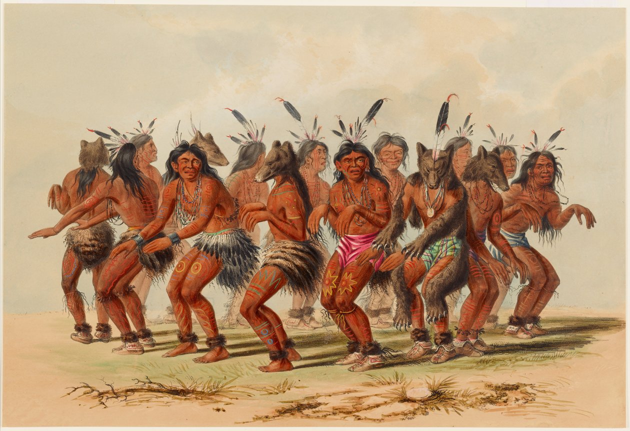 Medvědí tanec od George Catlin