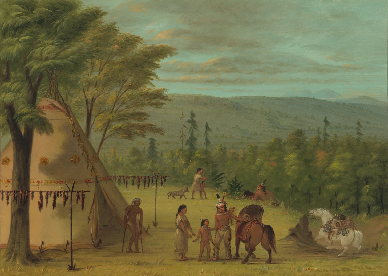 Bratři Cheyenne začínají na svém podzimním lovu, 18611869. od George Catlin