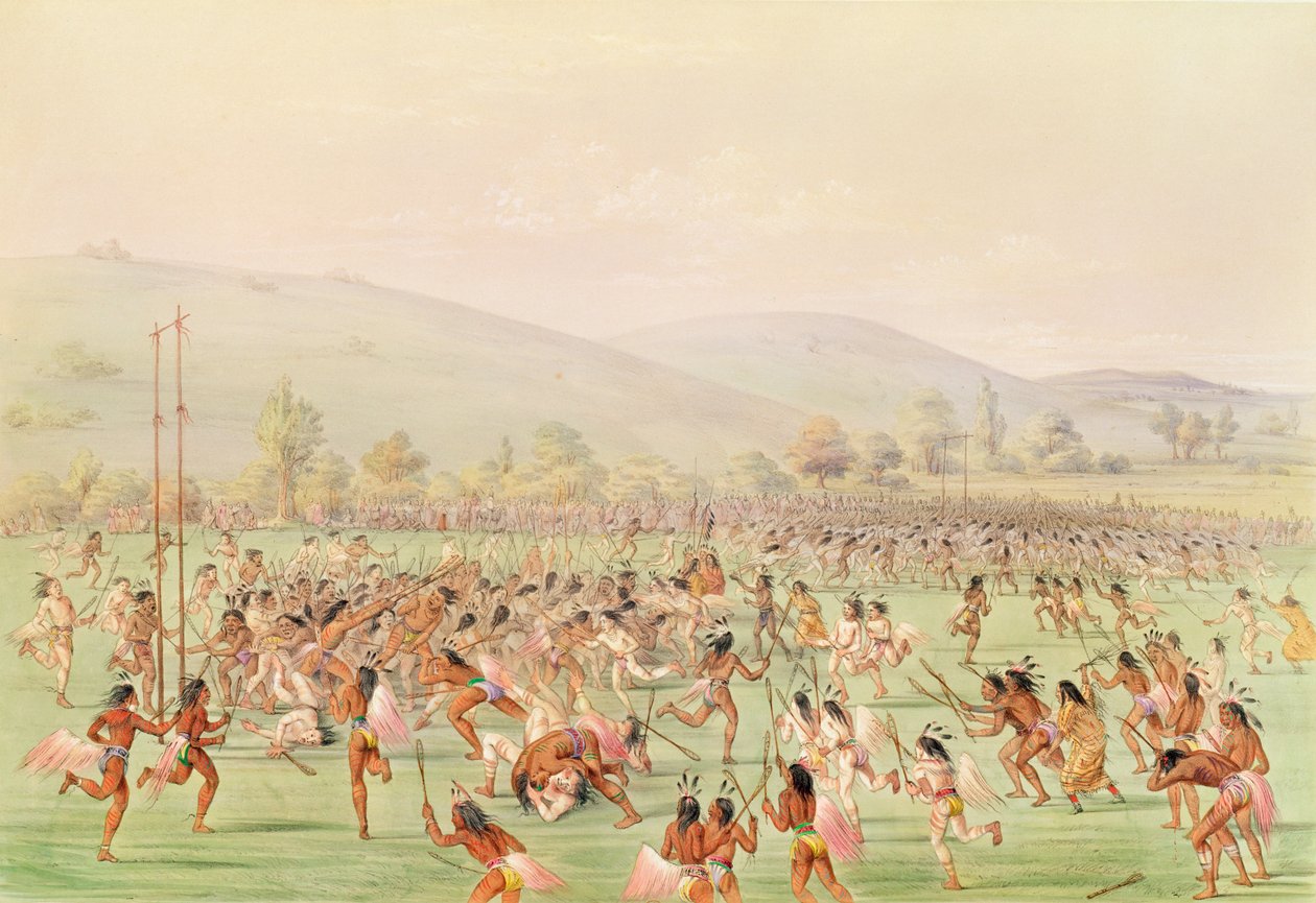 The Indian Ball Game, c.1832 od George Catlin
