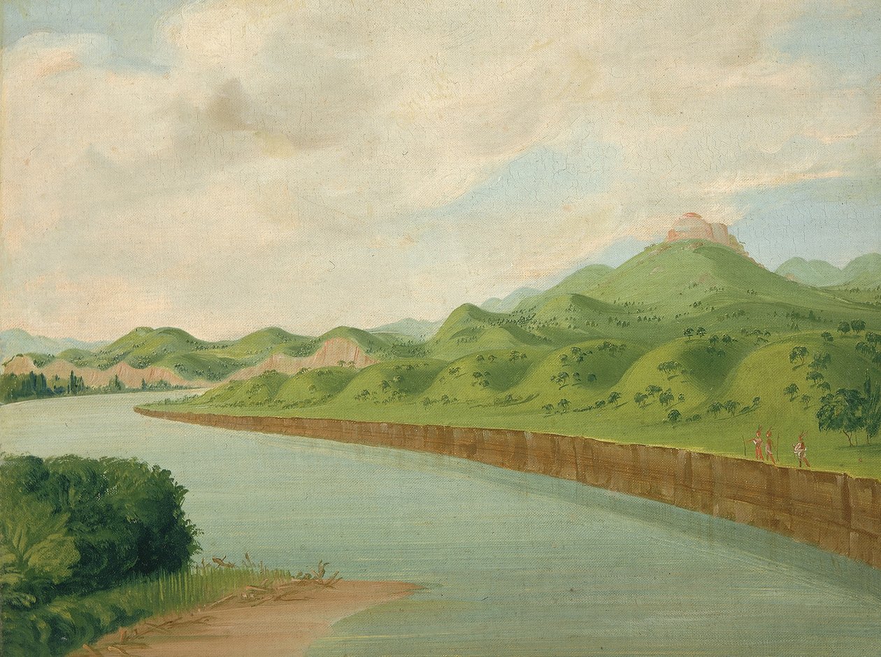 Věž 1100 mil nad St. Louis od George Catlin