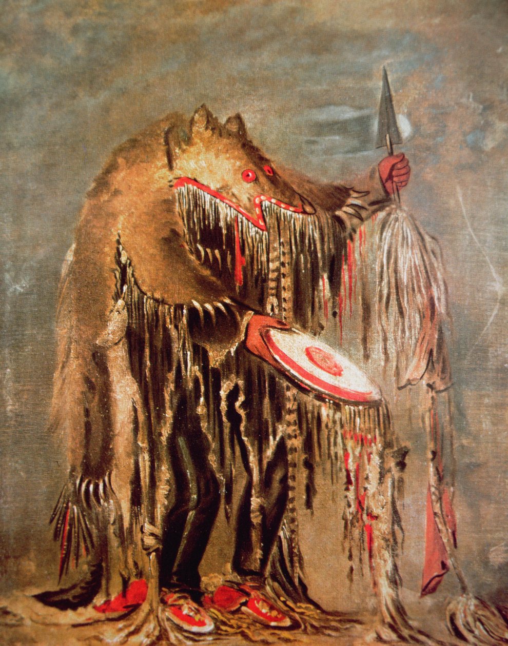The White Buffalo, c.1840 (olej na plátně) od George Catlin