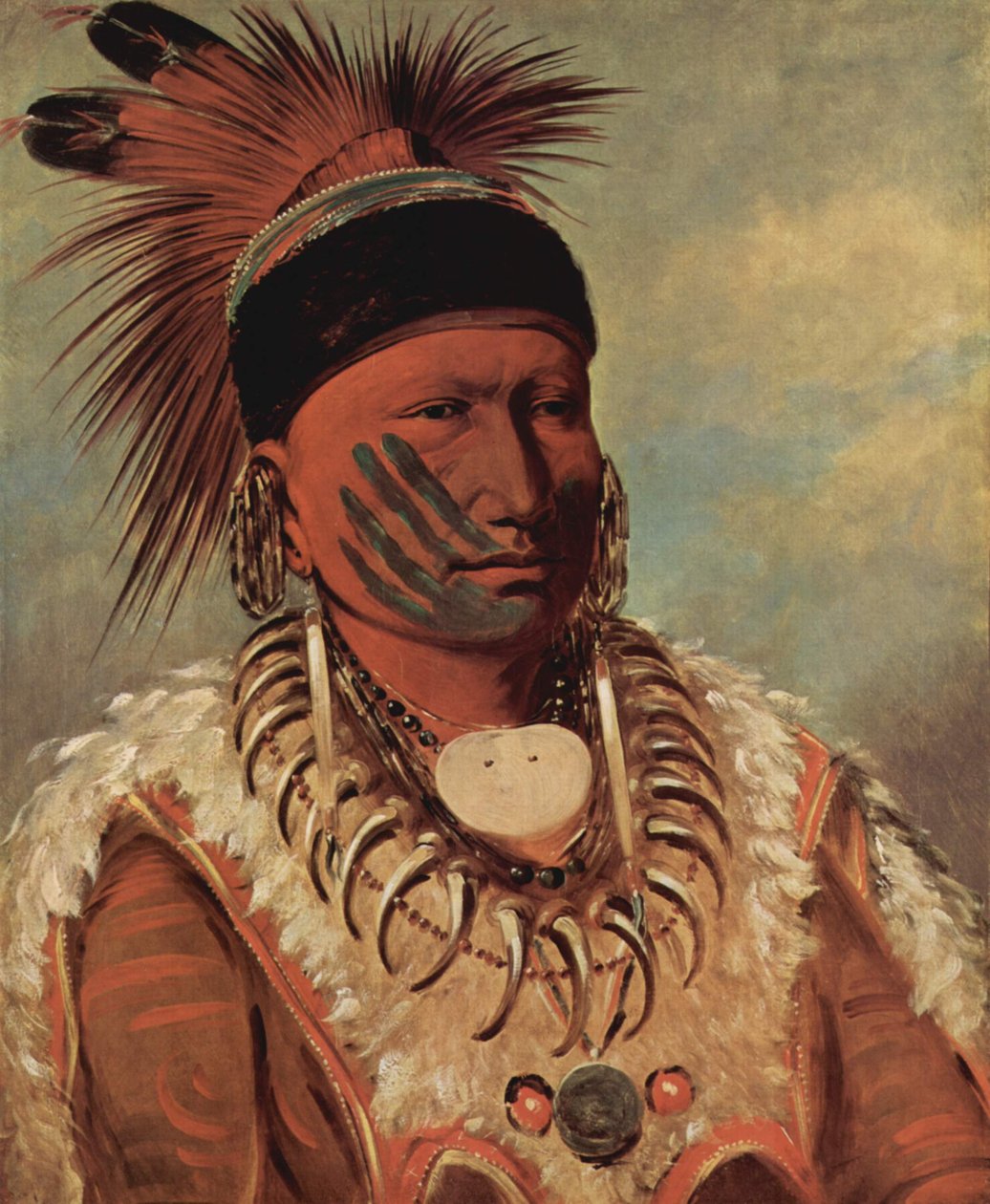 Bílý oblak, náčelník Iowů od George Catlin