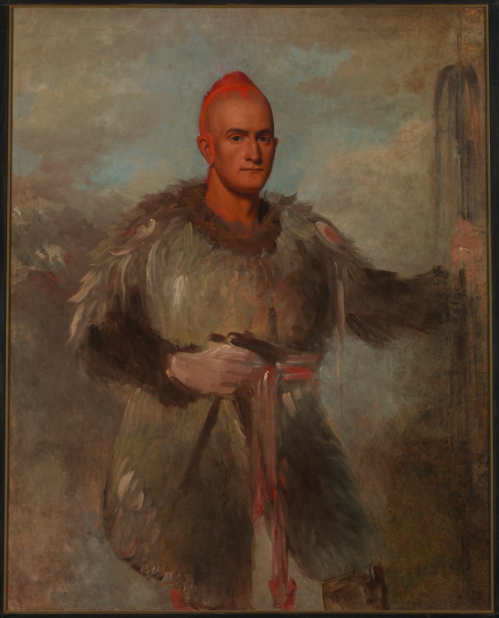 Theodore Burr Catlin v indiánském kostýmu od George Catlin