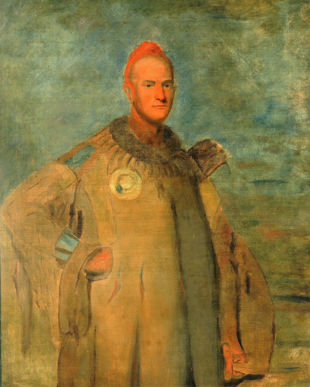 Theodore Burr Catlin v indiánském kostýmu od George Catlin