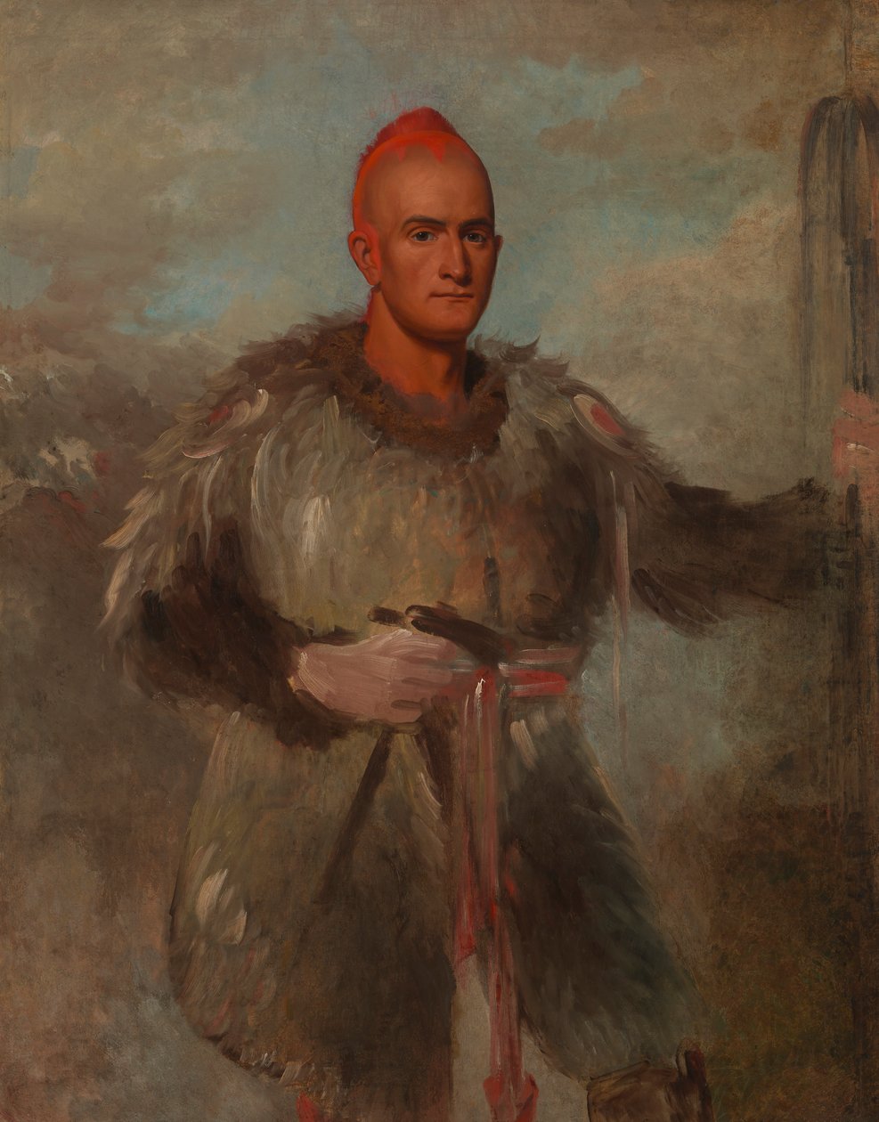 Theodore Burr Catlin v indickém kostýmu, 1840-1841. od George Catlin