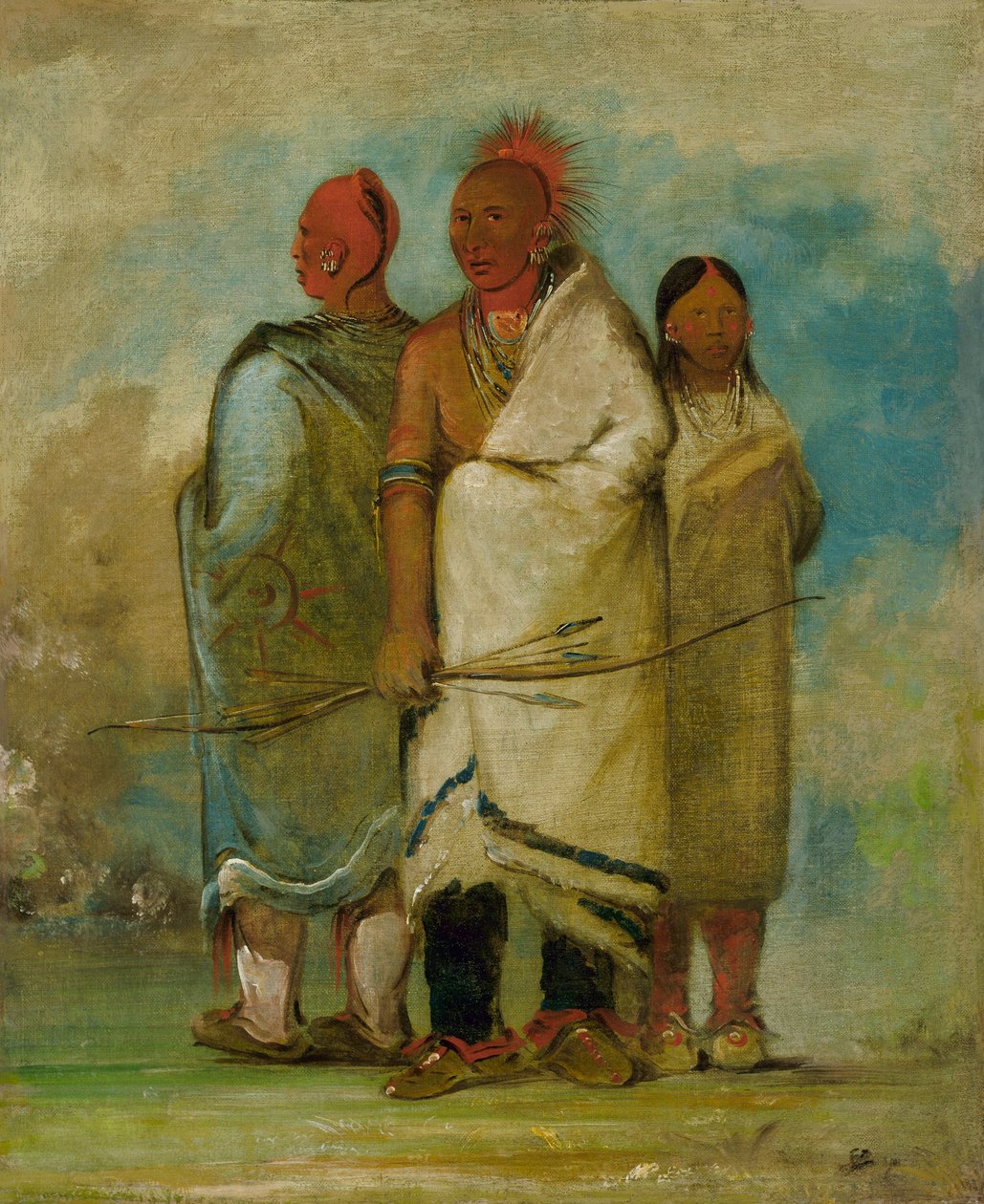 Tři liščí indiáni od George Catlin