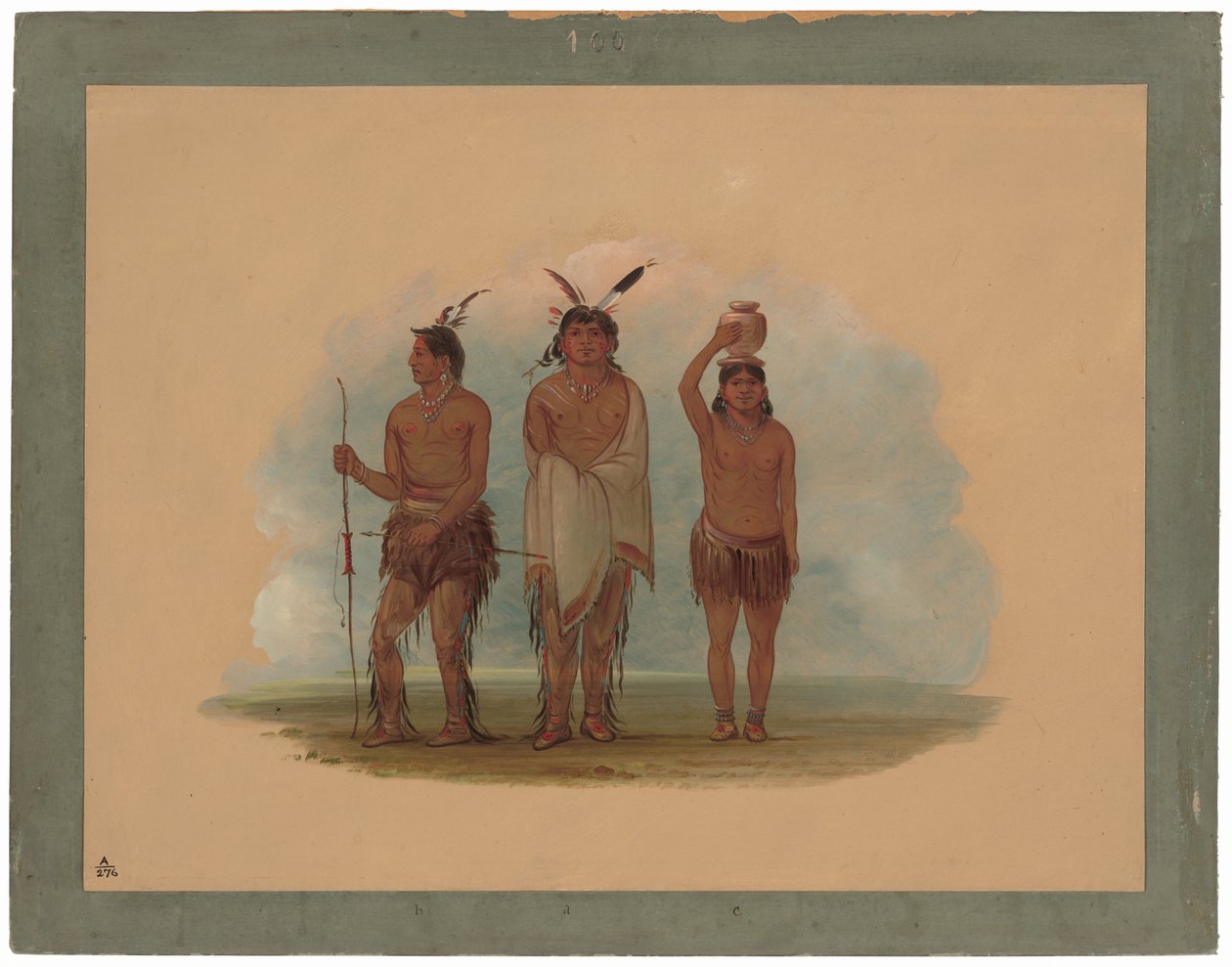 Tři indiáni z kmene Walla Walla od George Catlin