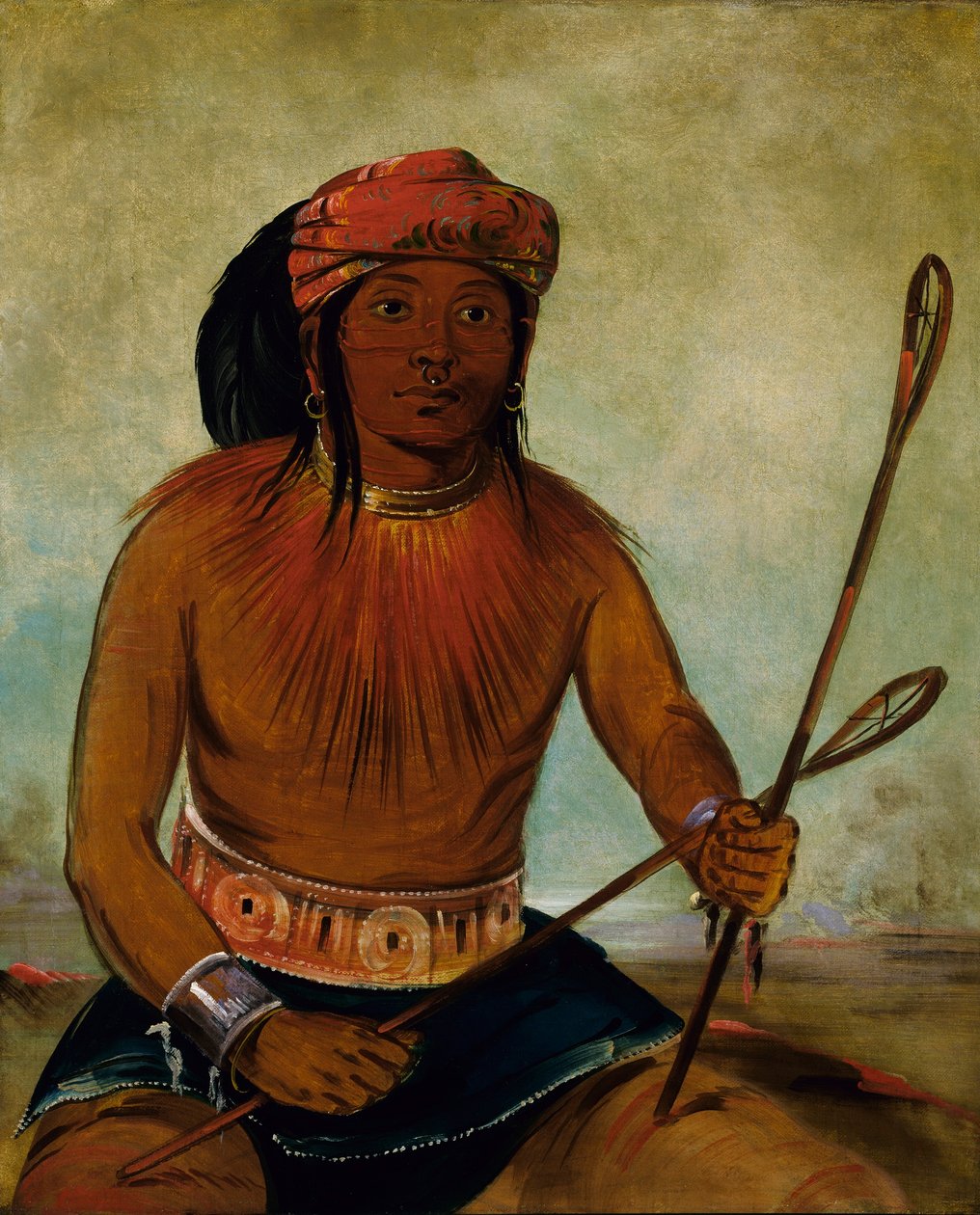 Tul-lock-chísh-ko, Pije šťávu z kamene od George Catlin