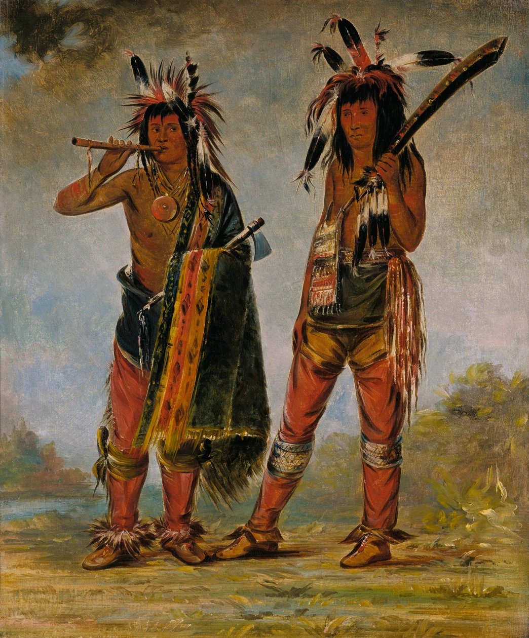 Dva mladí muži od George Catlin