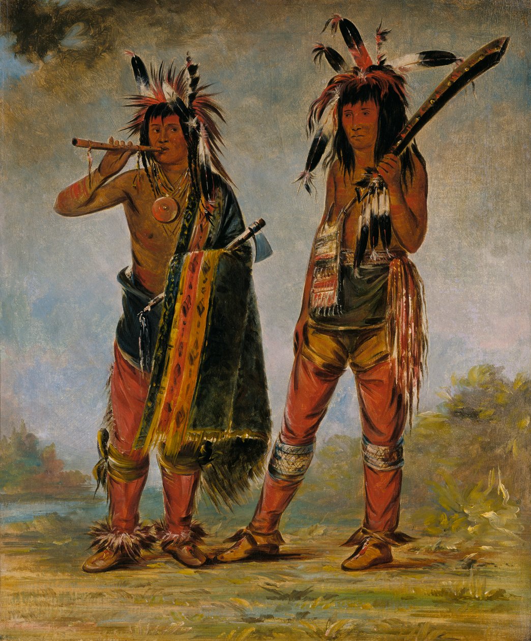 Dva mladí muži, 1835 nebo 1836. od George Catlin