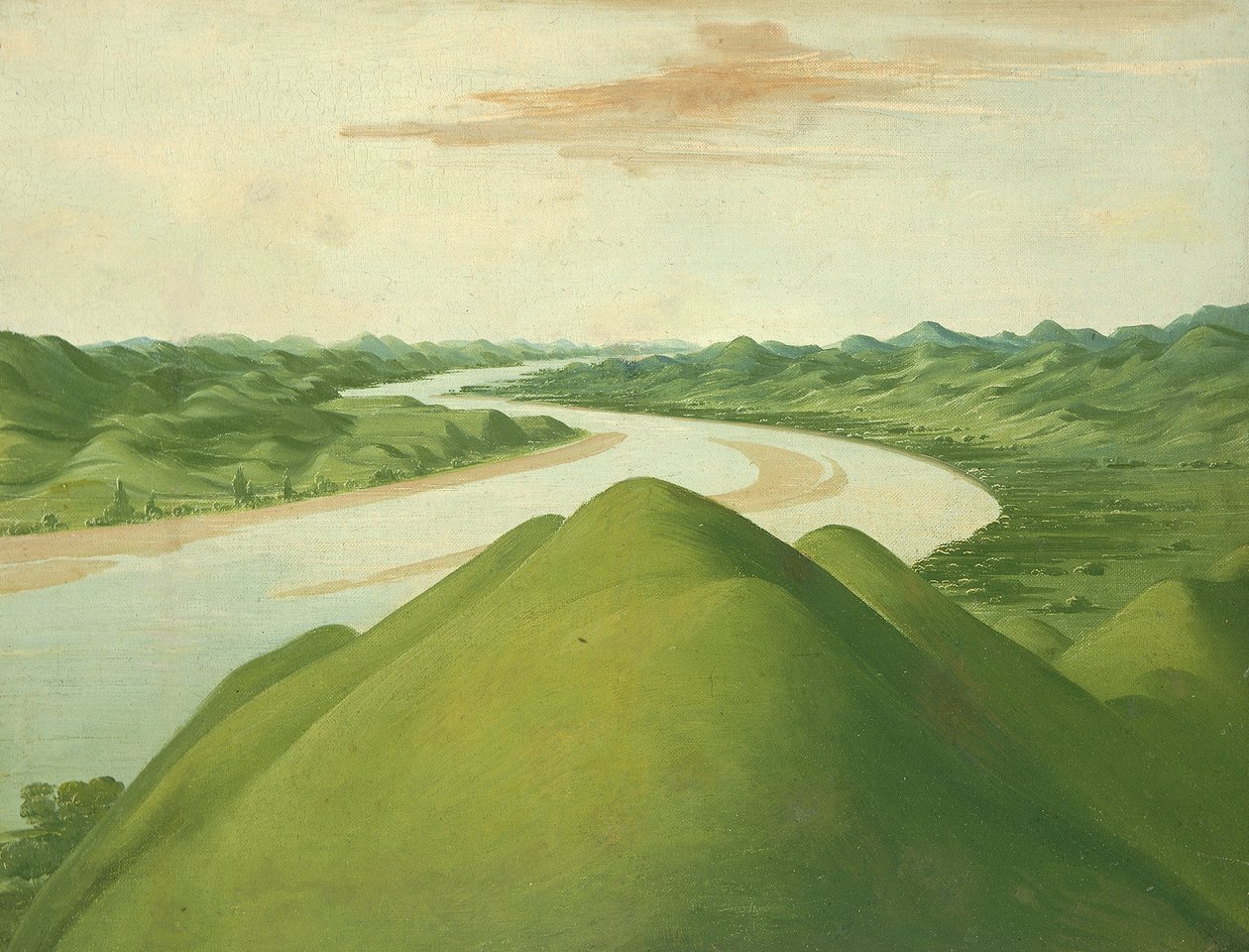 Pohled v Cross Timbers, Texas, 1832 nebo 1834-1835. od George Catlin