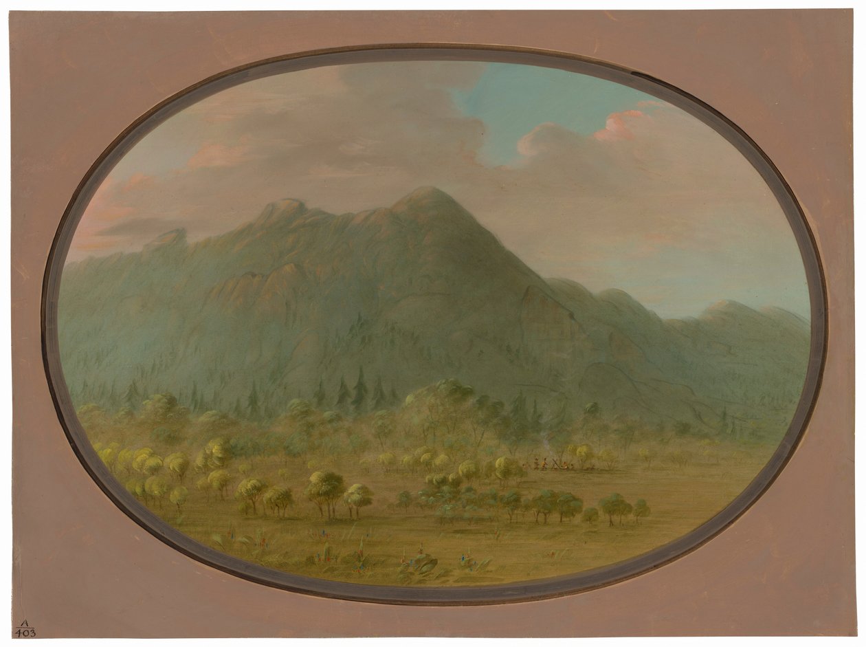 Pohled v Crystal Mountains od George Catlin