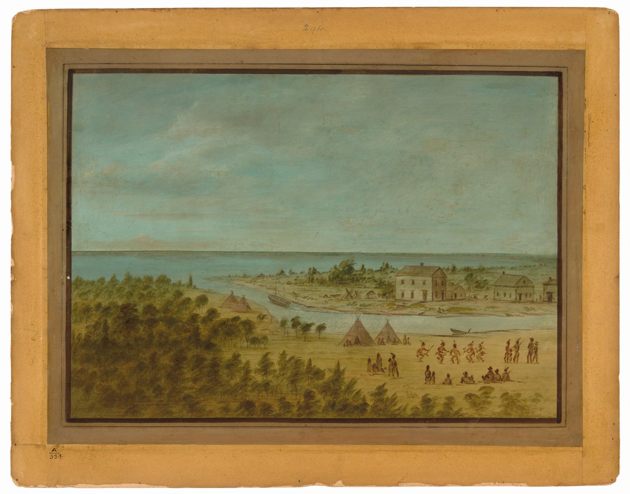 Pohled na Chicago v roce 1837 od George Catlin