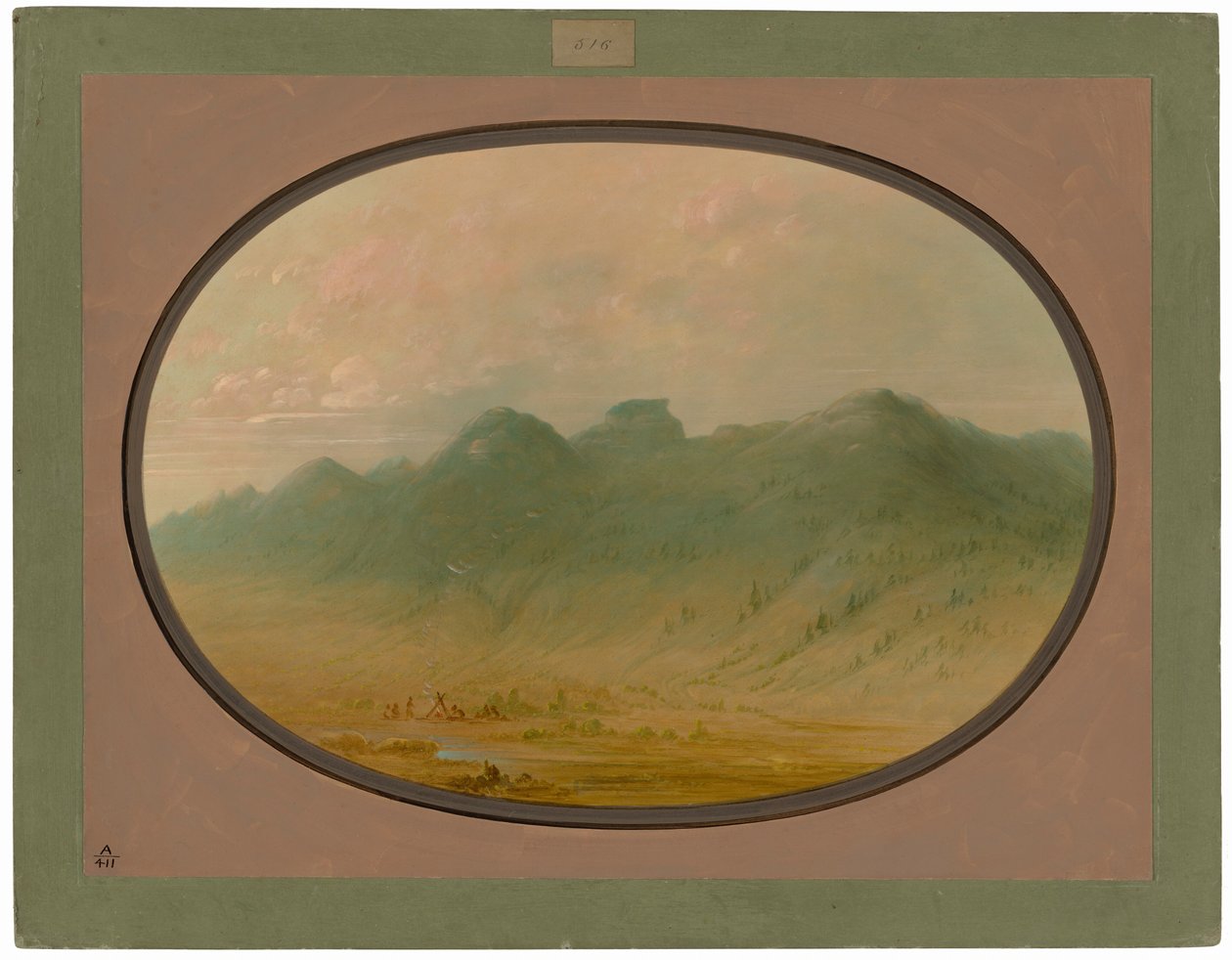 Pohled na Crystal Mountains, Brazílie od George Catlin
