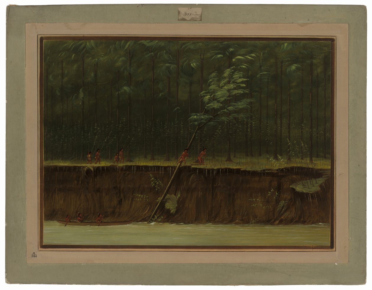Pohled na Dolní Mississippi od George Catlin