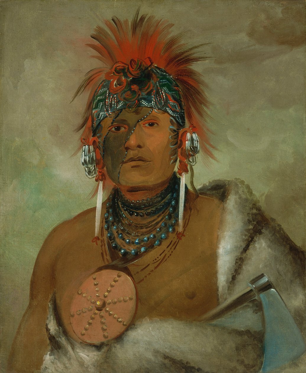 Wá-hón-ga-shee, Žádný hlupák, velký blázen od George Catlin