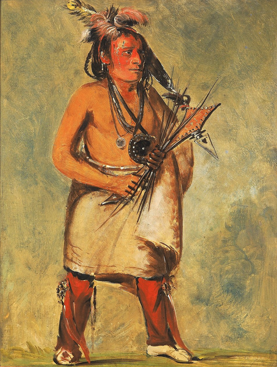 Wa-kon-chásh-kaw, Ten, který přichází na hromu od George Catlin