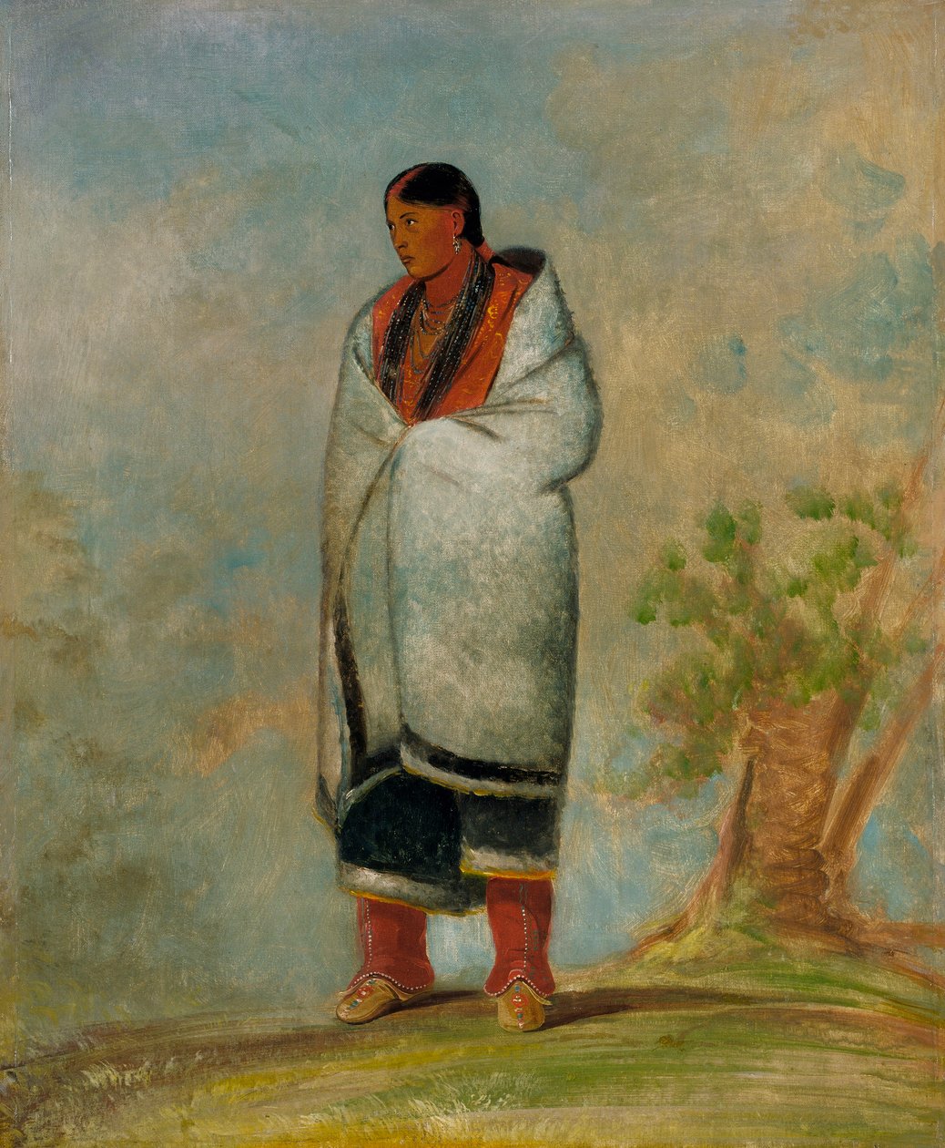 Wa-quóth-e-qua, Buckova žena, Žena velryby od George Catlin