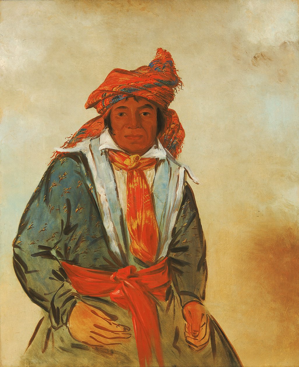 Wat-al-le-go, Brave, od George Catlin