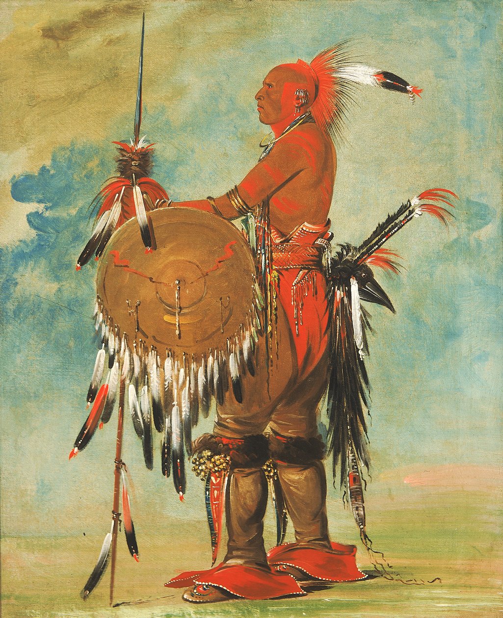 Wáh-pa-ko-lás-kuk, Medvědí dráha, 1835. od George Catlin