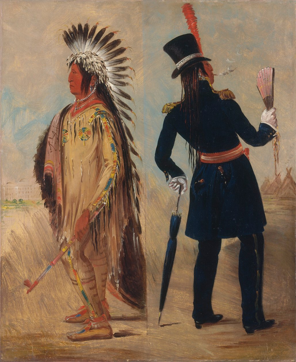 Wi-jún-jon, Hlava holubího vejce (Světlo) Při cestě do Washingtonu a při návratu z něj od George Catlin