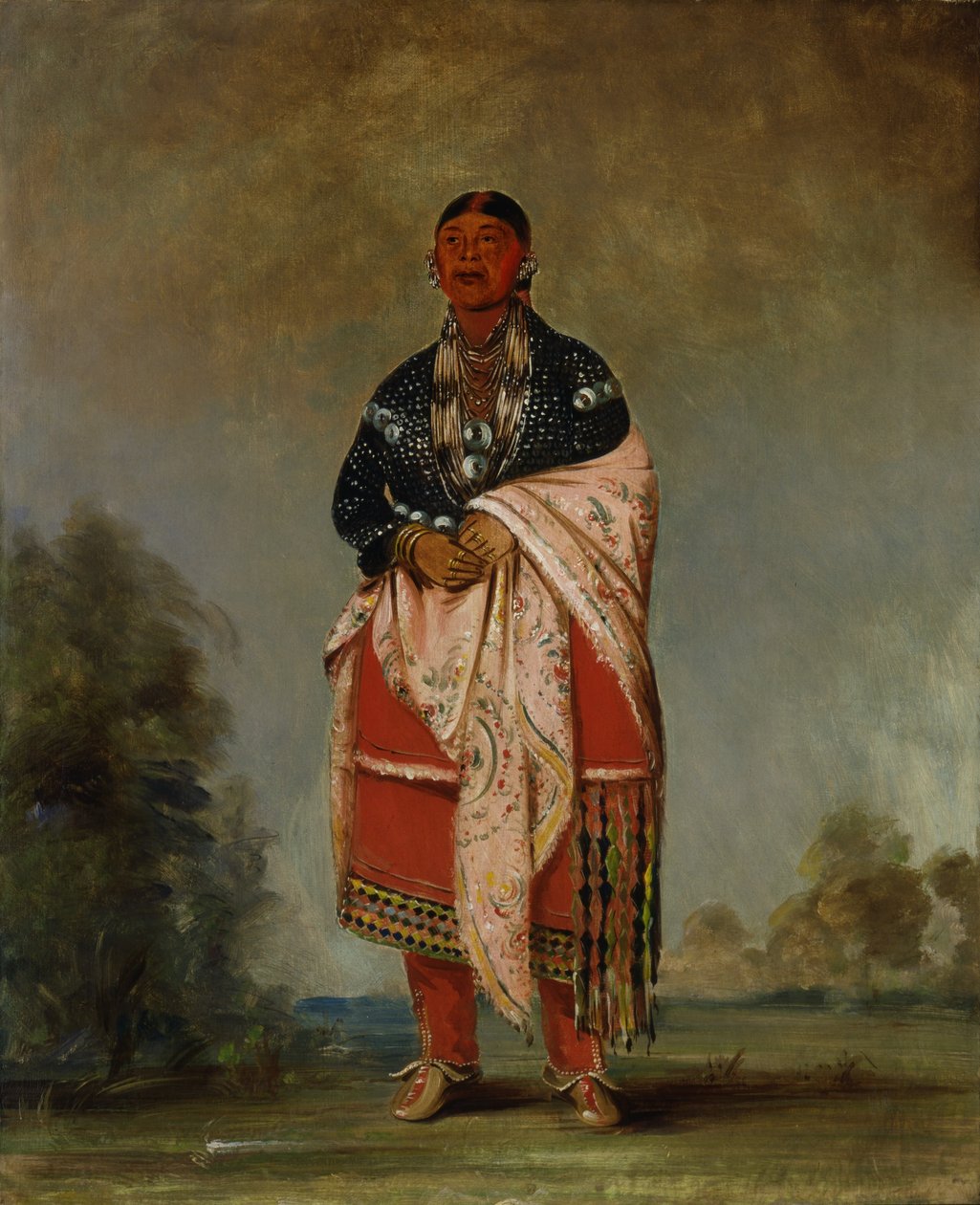 Manželka Kee-o-kúk od George Catlin