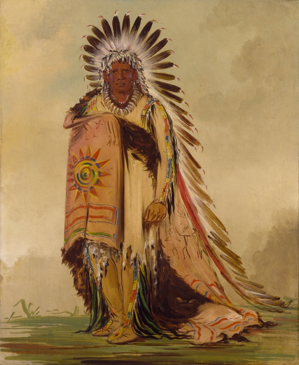 Wán-ee-ton, náčelník kmene od George Catlin