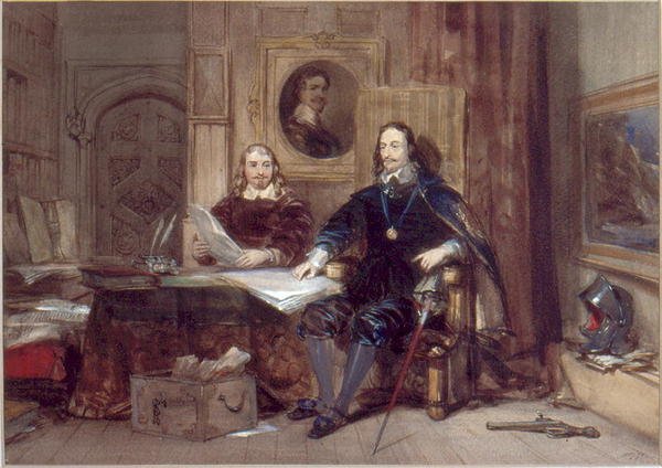 Karel I. a jeho tajemník od George Cattermole