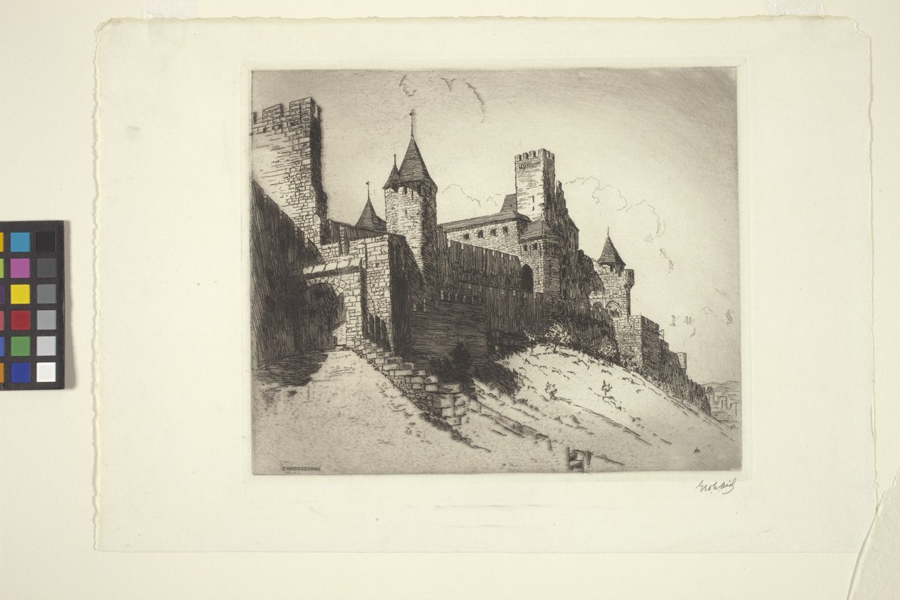 Carcassonne (inkoust) od George-Charles Aid