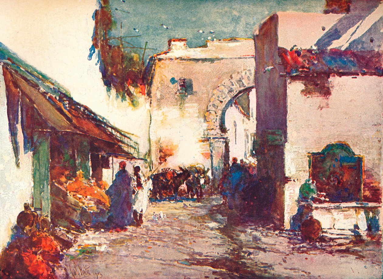 Scéna na ulici v Tangeru, c1903 1903-1904 od George Charles Haite