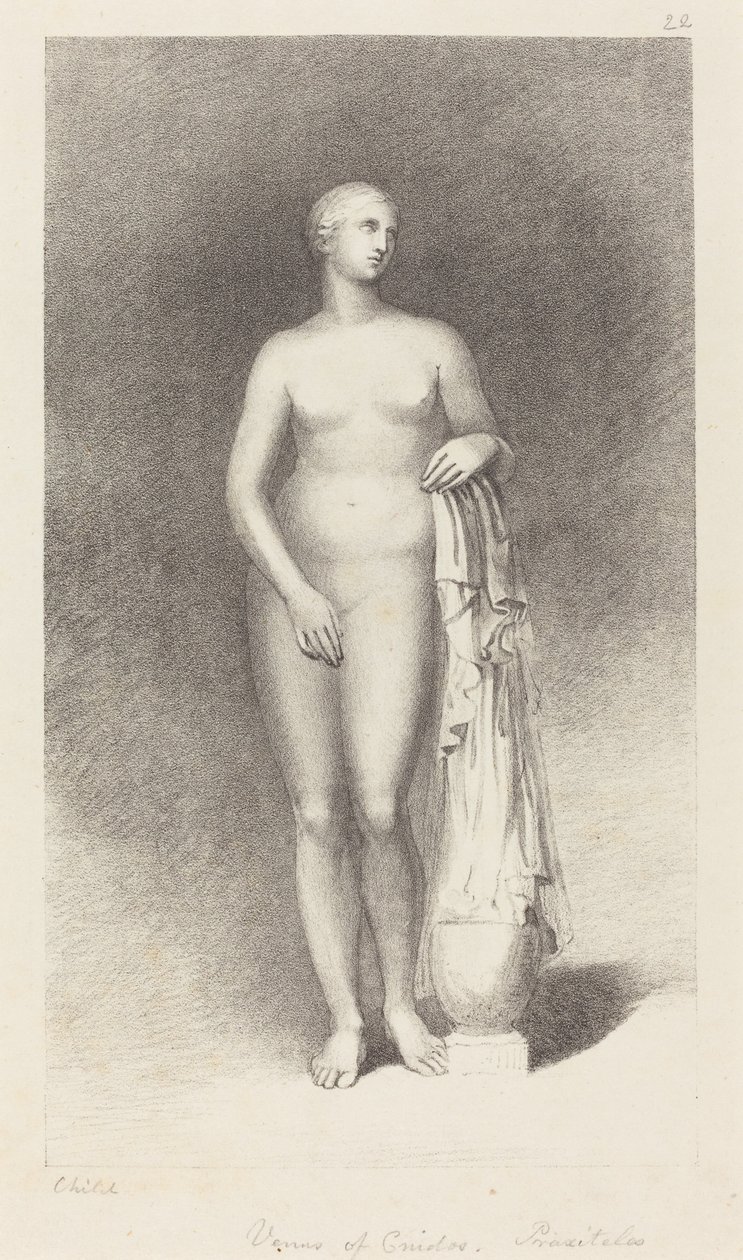 Venuše z Cnidos, Praxiteles od George Childs after John Flaxman