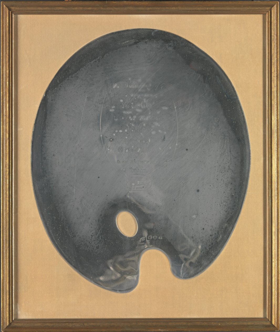 George III Irisches Silber: George Chinnery Palette, präsentiert dem Künstler von den Künstlern von Dublin, 27. Juli 1801 od George Chinnery