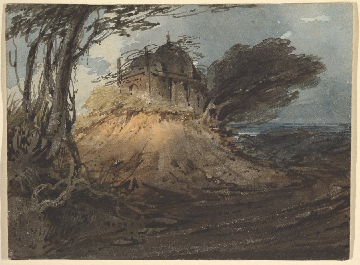 Indický chrám od George Chinnery