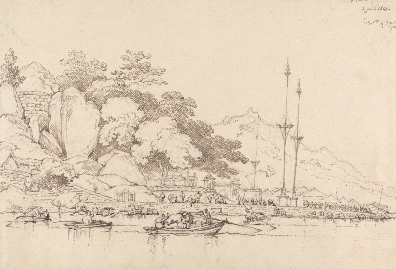 Lap House, Inner Harbor, Macao od George Chinnery