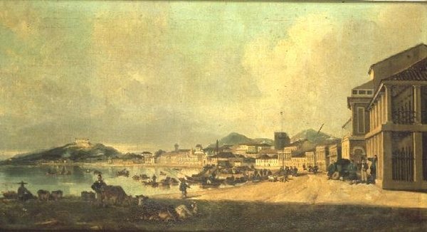 Pohled na Macao od George Chinnery