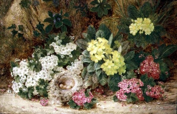 Zátiší s Primroses od George Clare
