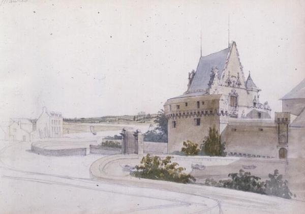 Pohled na Nantes od George Clarkson Stanfield