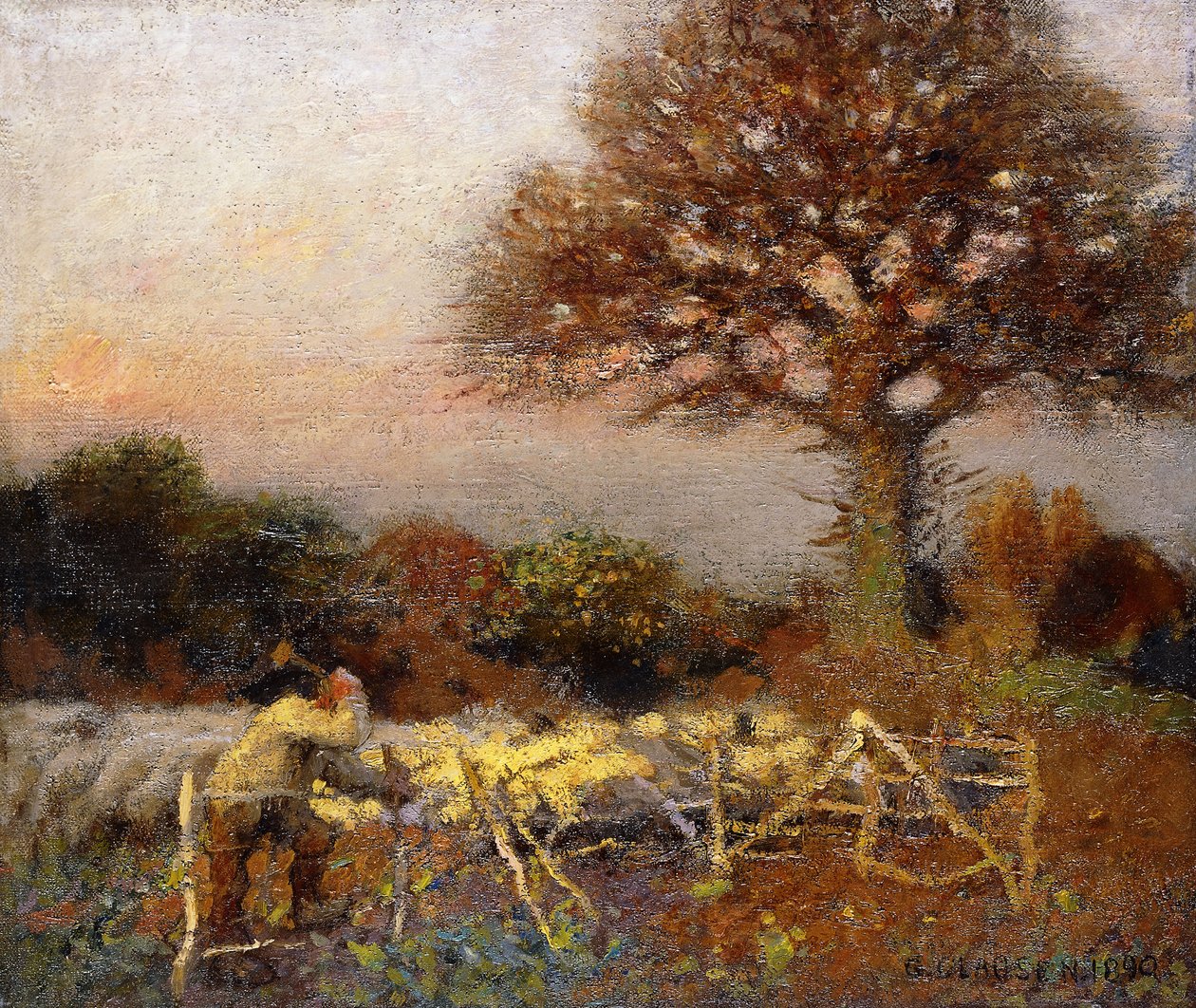 Ovčák, časné ráno od George Clausen