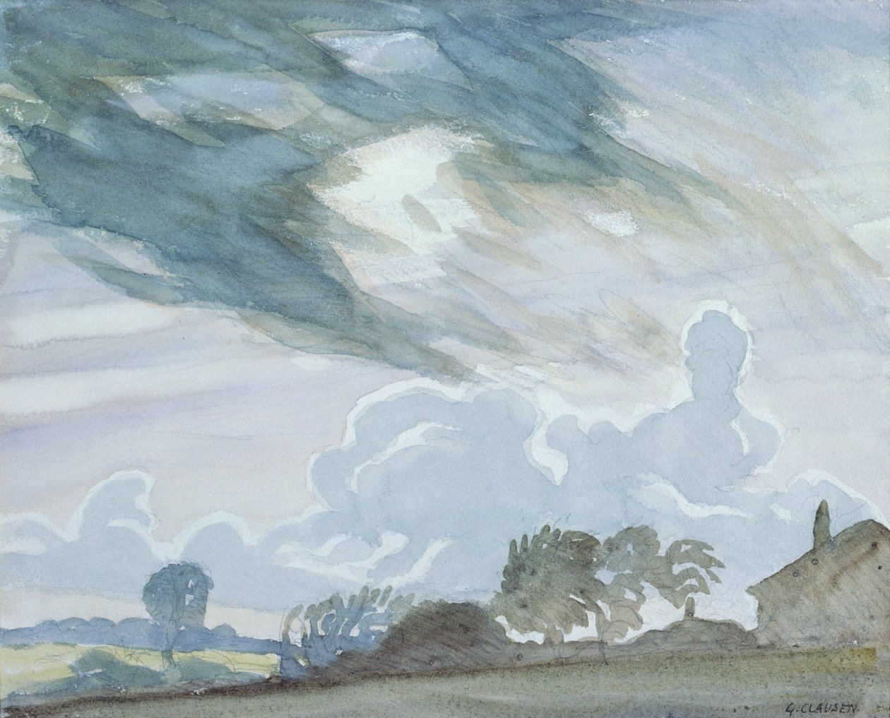 Odpoledne, Essex od George Clausen