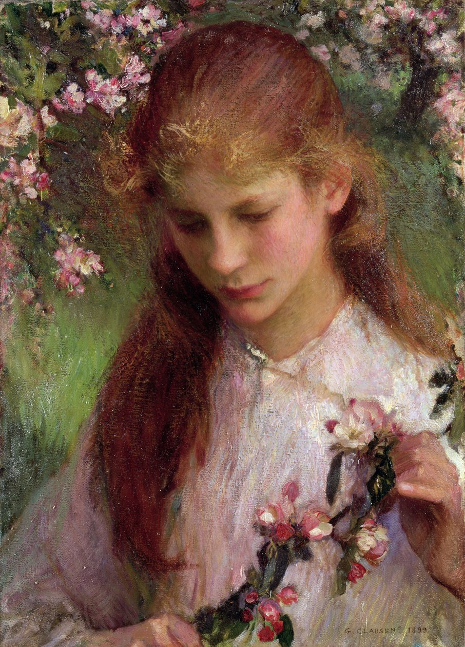 Jabloňový květ, 1899 od George Clausen